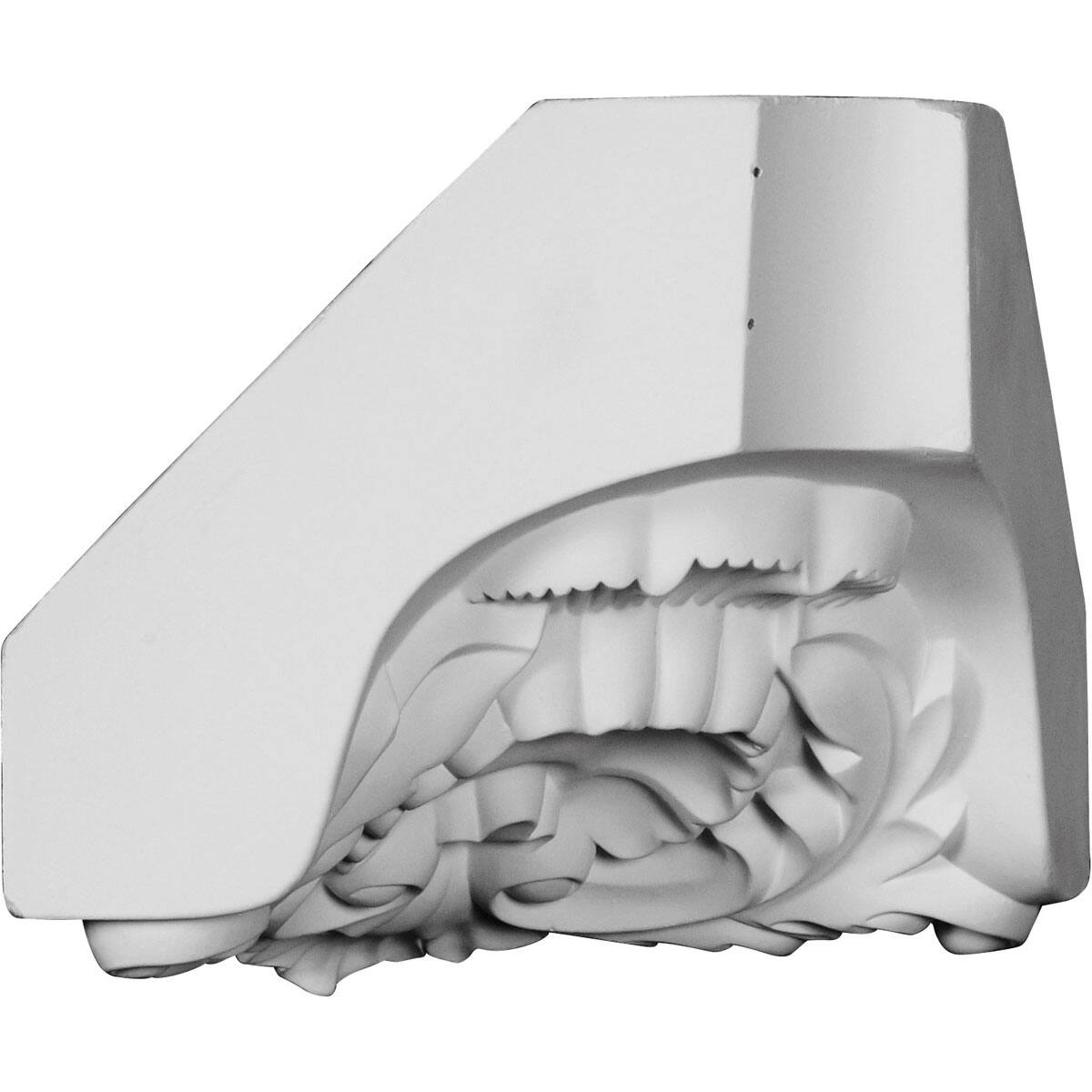 5 7/8"H x 5 7/8"P x 8 1/4"F Shell Crown Moulding (matches moulding